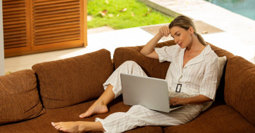 Modern recliner chair in a cozy summer living room, designed for comfort, style, and relaxation during hot days.