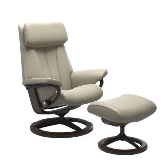 Stressless® Paul Signature Base Recliner with Ottoman