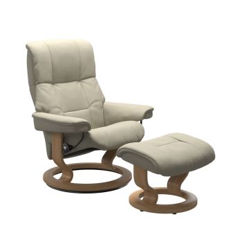 Stressless® Mayfair Classic Base Recliner with Ottoman