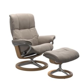 Stressless® Mayfair Signature Base Recliner with Ottoman