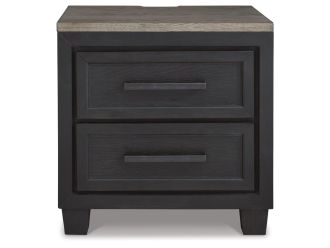 Foyland 27" 2 Drawer Charging Nightstand
