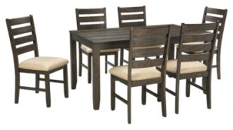 Rokane Dining Room Table and Chairs (Set of 7)