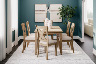 Sanbriar Dining Table and 6 Chairs Set