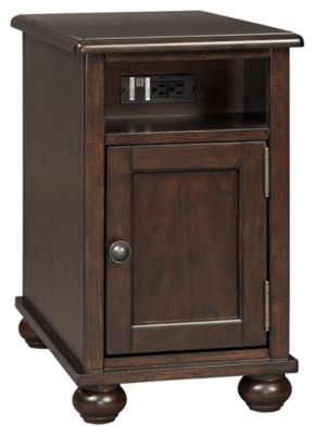 Barilanni Chairside End Table with USB Ports & Outlets